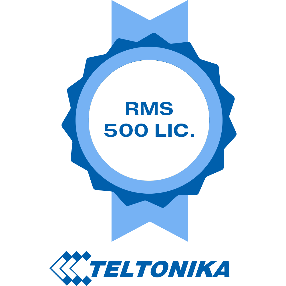 (TK-RMS-500LIC) Licences de la plateforme Teltonika RMS - Pack de 500 Licences (Crédits) - Télésurveillance du routeur Teltonika - Configuration à distance du routeur Teltonika - Gestion Telnet / SFTP / SSH / HTTP / HTTPS - 1 licence permet de gérer 1 routeur pendant 1 mois