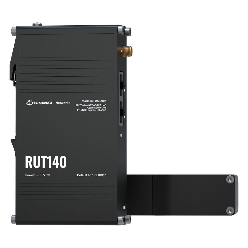 (TK-RUT140) Routeur industriel Teltonika - Wi-Fi 4 - 2 ports Fast Ethernet RJ45 - Taille ultra-compacte - Alimentation passive PoE