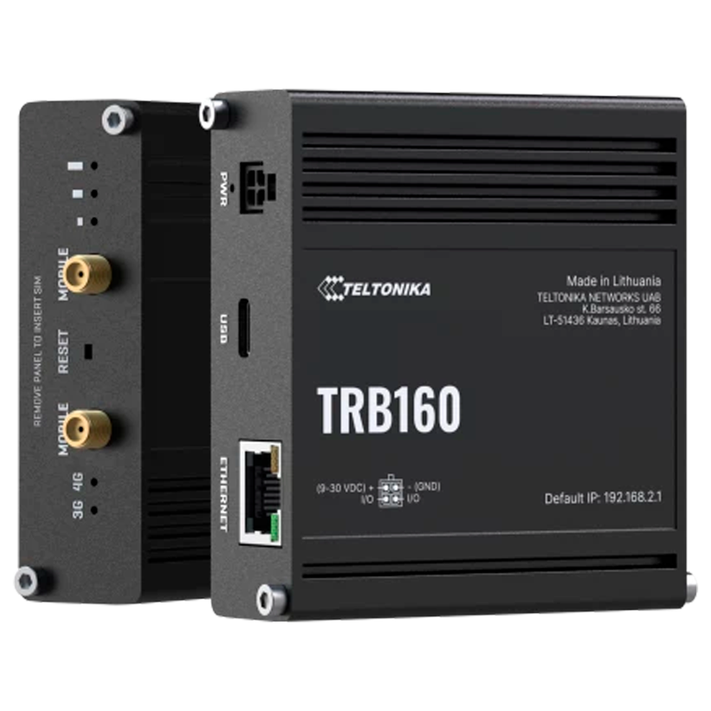 (TK-TRB160) Passerelle Teltonika 4G Industrielle - 4G Cat 4 / 3G / 2G - Port Ethernet RJ45 10/100/1000Mbps - Design compact - Connecteur Micro USB