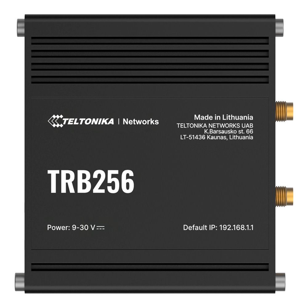 (TK-TRB256) Passerelle Teltonika 4G Industrielle - LTE Cat M1/Cat MB1, NB2/EGPRS (non simultané) - Port RJ45 10/100Mbps - Ports RS232 et RS485 - Dual SIM