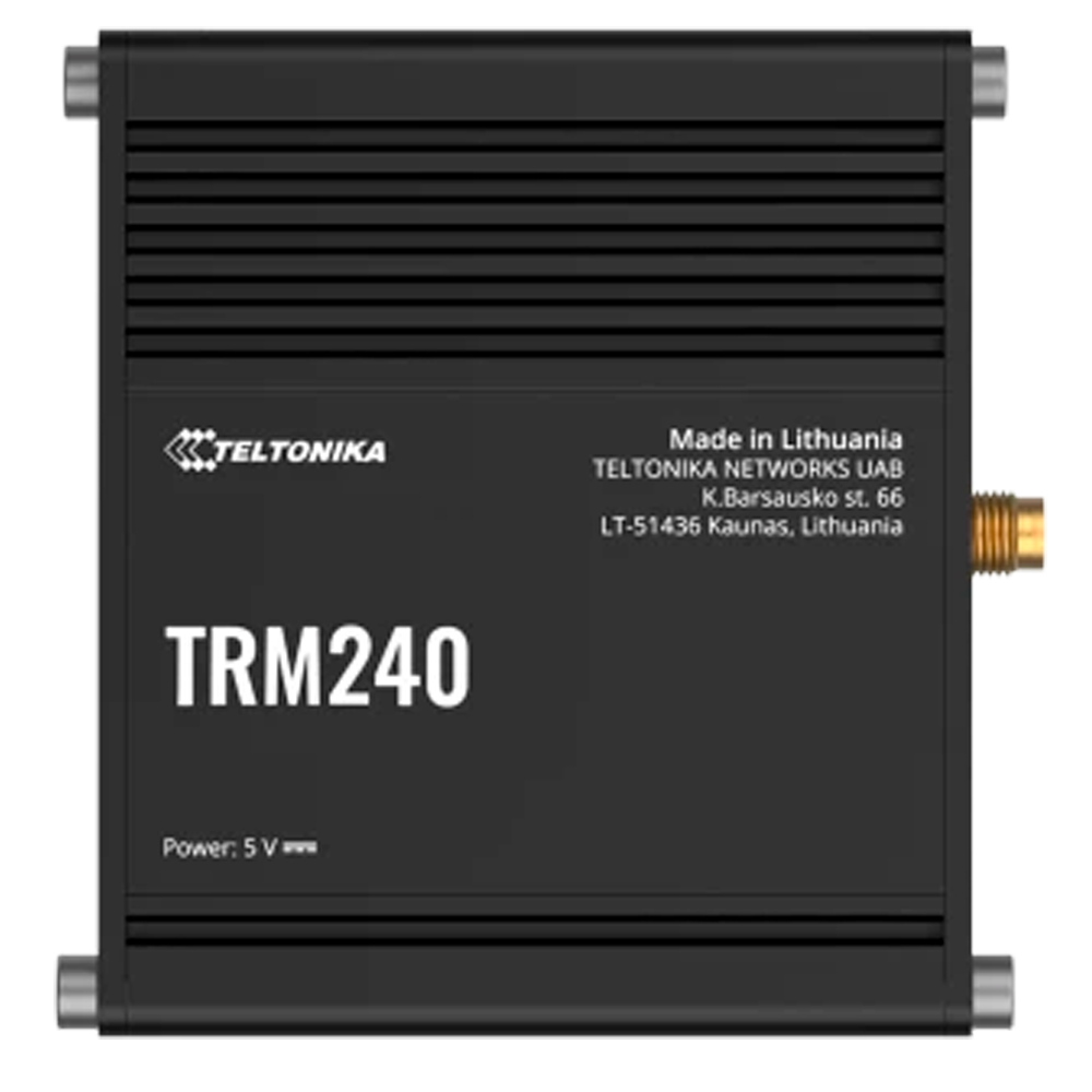 (TK-TRM240) Teltonika Módem 4G Industrial - 4G Cat 1 / 3G / 2G - Conector Micro USB - Diseño Compacto