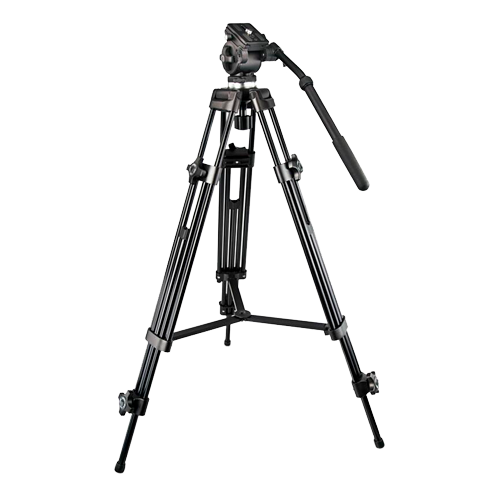 (TRIPOD-2M) Trépied Professionnel - Extensible jusqu'à 189cm - Adapté pour une utilisation extérieure - Couleur noir - Compatible avec les Caméras thermographiques et DS-2909ZJ - Barre centrale stabilisatrice