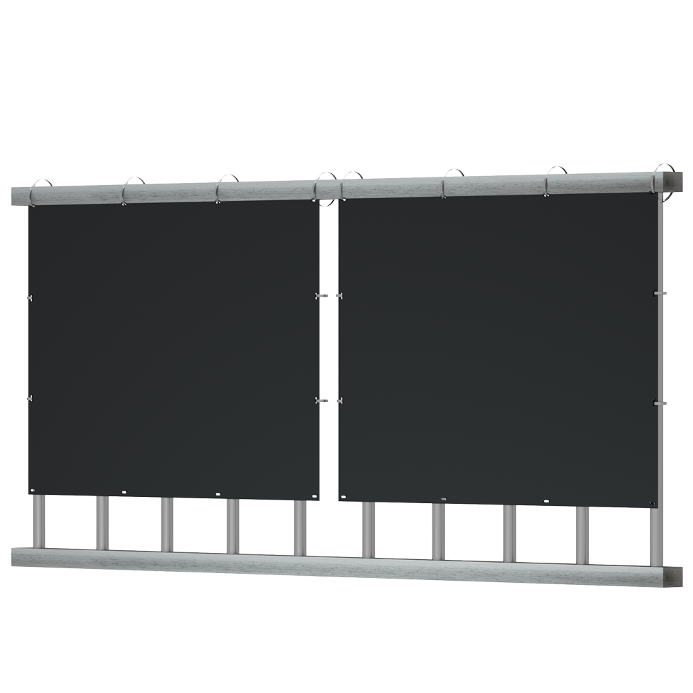 (TSOL-ESK400-AIRV) TSUN Kit Solar Air Vertical - 2 paneles ligeros 200W - Microinversor 400W - Para instalación en balcón - Conexión WiFi - Permite conectar hasta 11 kits juntos