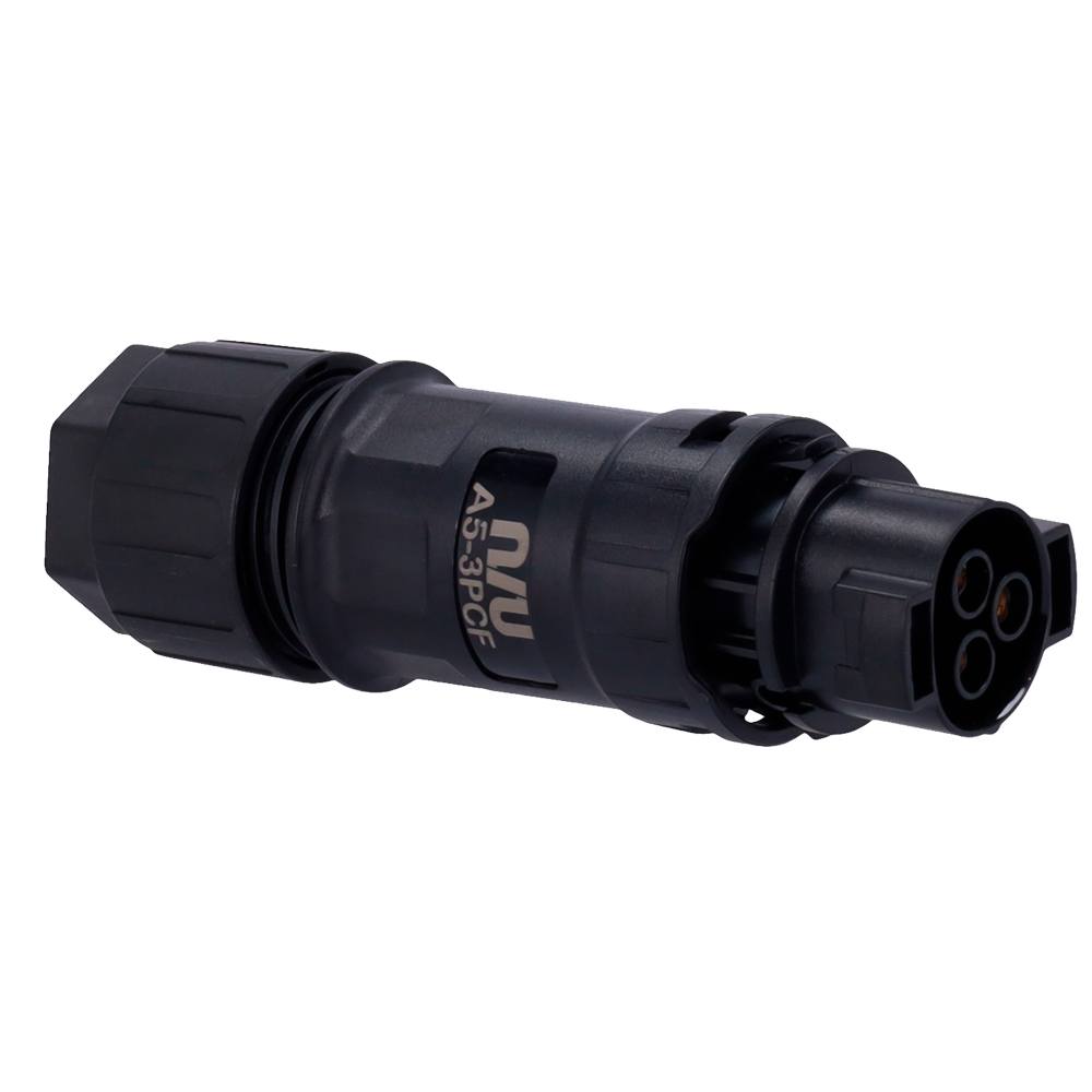 (TSOL-MS3000-ACCONNECTOR) Conector AC hembra - Instalaciones en cadena - Protección IP68 de salida AC - Compatible con TSOL-MS3000