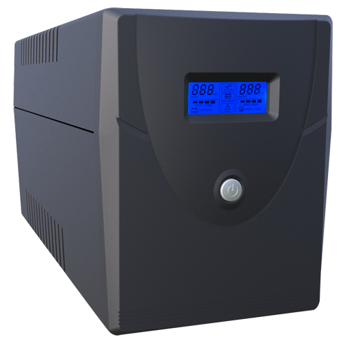 (UPS1500VA-4) Onduleur monophasé interactif en ligne - Puissance 1500VA/900W - Entrée 220~240 Vac /Sortie 230 Vac - 4 sorties SAI/UPS protégées - Temps de recharge 6~8 h - 2 batteries au plomb-acide scellées (incluses)