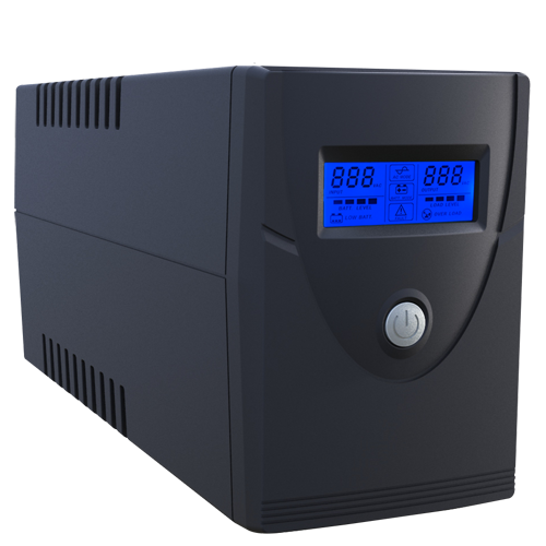 (UPS600VA-2) Onduleur monophasé interactif en ligne - Puissance 600VA/360W - Entrée 220~240 Vac /Sortie 230 Vac - 2 sorties SAI/UPS protégées - Temps de recharge 6~8 h - Batterie plomb-acide scellée (incluse)