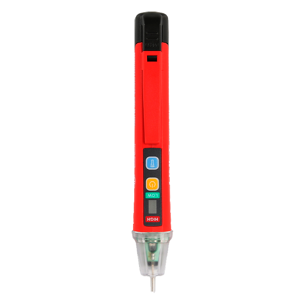 [UT12D-EU] (UT12D-EU) Détecteur de tension AC sans contact - Mode haute et basse tension jusqu'à 1000 V - Avertissement sonore et LED visible - Arrêt automatique