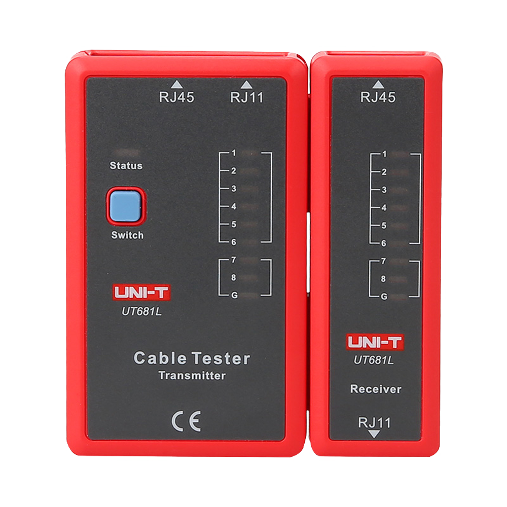 [UT681L] (UT681L) Testeur de câbles - Vérification de l'état des câbles RJ45/RJ11 - Test mode rapide et mode lent - Arrêt automatique