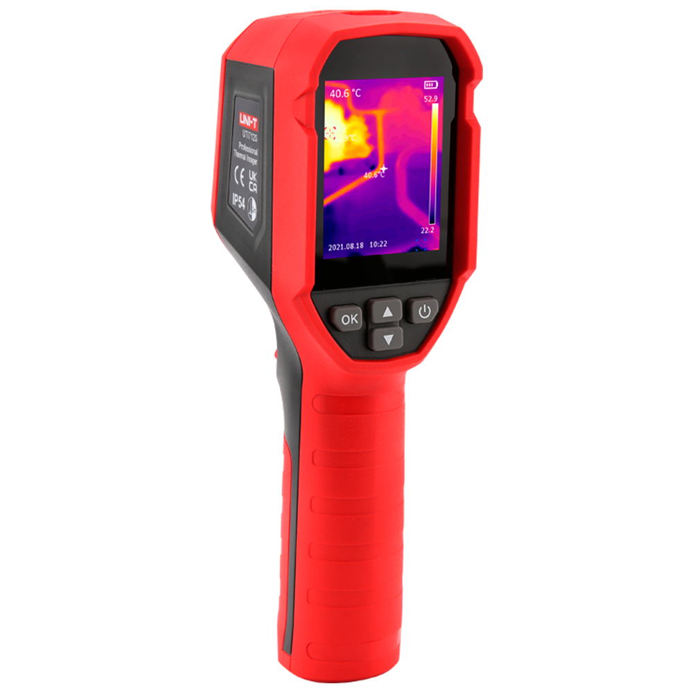 (UTi712S) Caméra thermique portable 120x90 - Mesure de la température en temps réel - Plage de mesure -20ºC ~ 400ºC (±2ºC ou ±2%) - Écran LCD TFT 2.4" (en anglais) - Supervision sur moniteur externe via PC