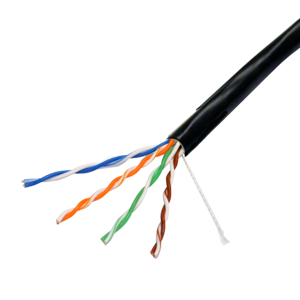 (UTP6-100-OUTDOOR-CCA) Câble UTP Safire - Catégorie 6 - Conforme au 90m test Fluke - Conducteur CCA - Spéciale pour extérieur