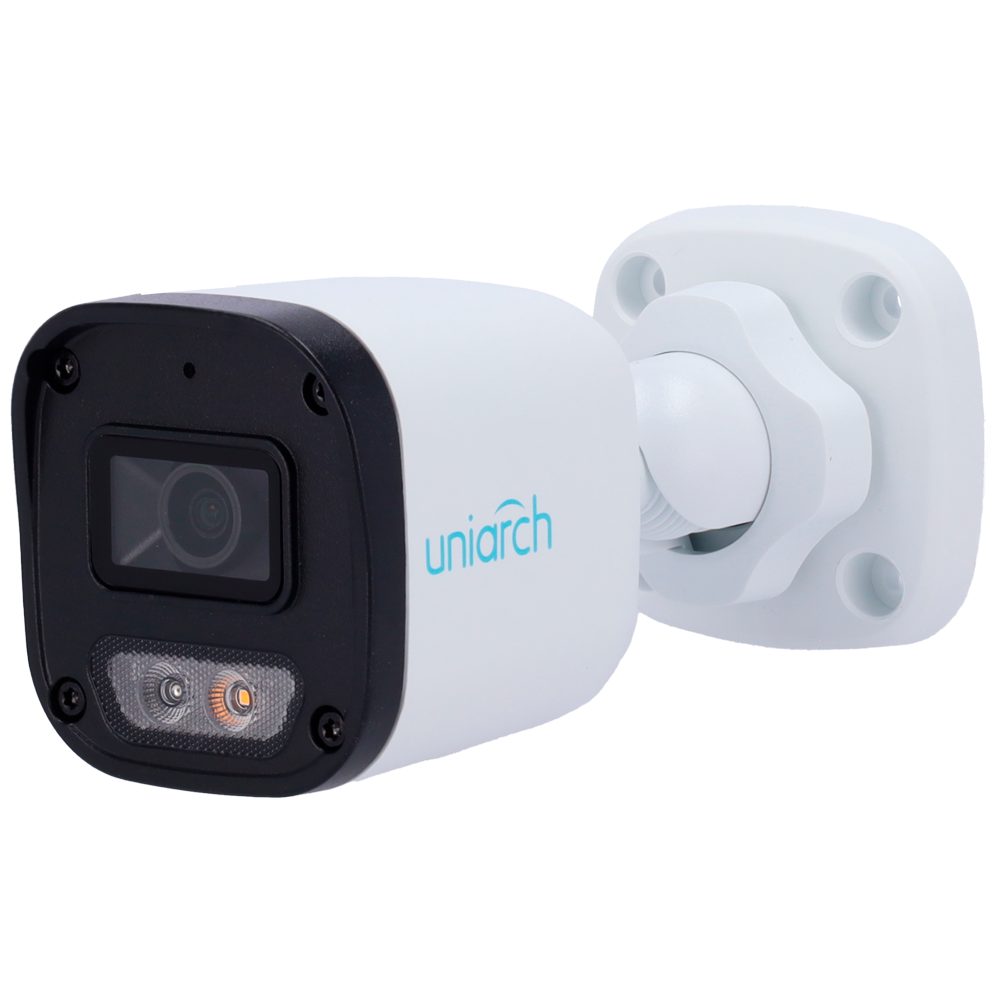 [UV-IPC-B132-AF28-DL-ECO] (UV-IPC-B132-AF28-DL-ECO) Caméra Bullet IP Uniview-Uniarch - 2 MP | Objectif 2.8 mm  - IR 30 m | DWRD - Double éclairage | Détection du corps humain - PoE | IP67 - Microphone intégré