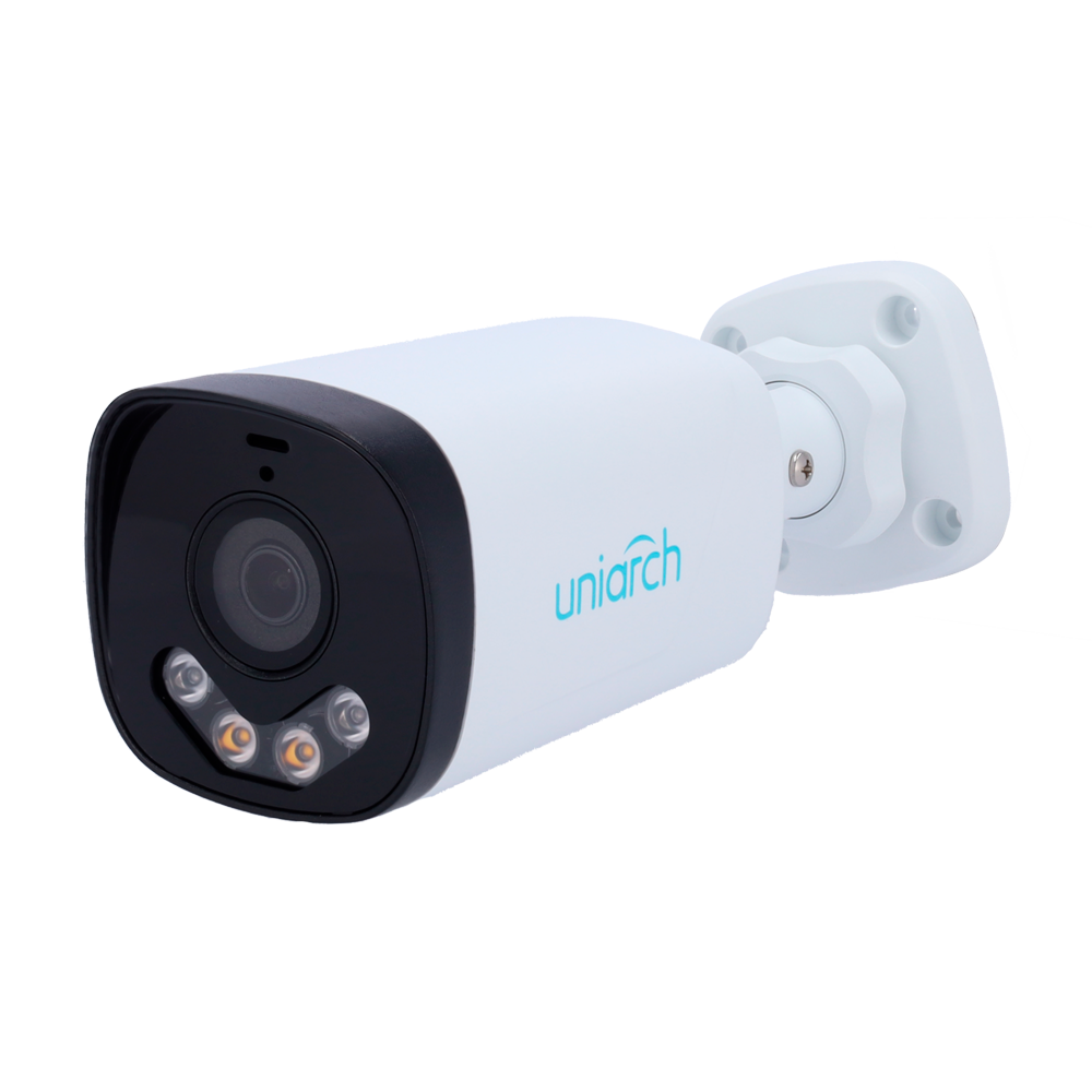 (UV-IPC-B233-APF40W) Caméra IP 3 Megapixel - Gamme Uniarch - 1/2.7" Progressive Scan CMOS - Objectif 4.0 mm | Microphone intégré - LED IR Portée 50 m | Lumière blanche 15 m  - Intrusion (détection du corps humain)