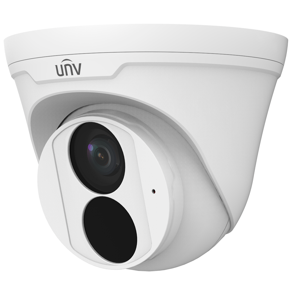 (UV-IPC3615LE-ADF28K-H) Caméra IP Turret Uniview - Gamme EasyStar - 5MP | Objectif 2.8 mm - IR 30 m | WDR 120 dB | MicroSD 512 Go | ANR - Franchissement de ligne | Intrusion - PoE | UMD | SIP | IP67  - Microphone