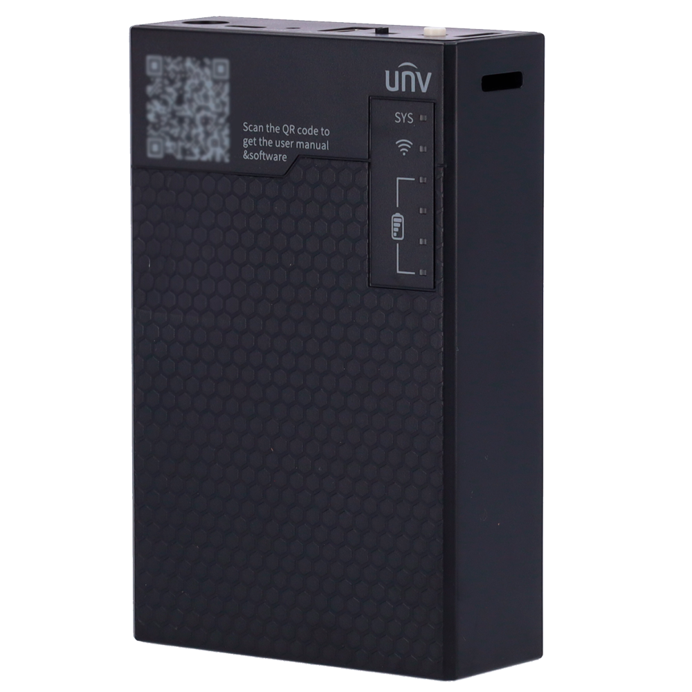 (UV-LINK-BOX) Uniview - Idéal pour configurer les caméras IP - 4 entrées RJ45 10M/100M Base-TX Ethernet  -  WiFi 2.4G (IEEE802.11b/g/n). - 1x port PoE et 12V CC de sortie - Batterie au lithium 7500mAh
