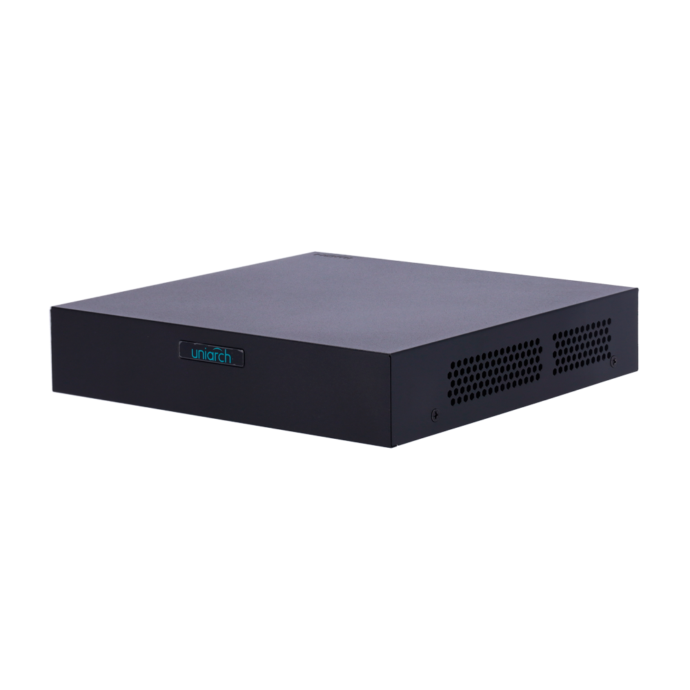 (UV-NVR-106S3) Enregistreur NVR Uniarch - Uniarch - 6 canaux vidéo / Compression Ultra 265 - HDMI Full HD et VGA - Résolution maximale 6Mpx - Prend en charge le disque dur 1 Max. 6 To