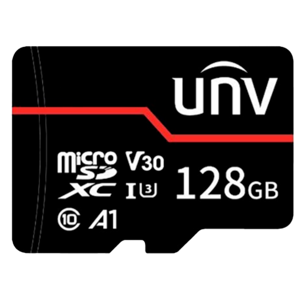 (UV-TF-128G-MT) Tarjeta de memoria Uniview - microSD | Capacidad 128 GB - Clase 10  | Velocidad escritura 70 MB/s - Hasta 3.000 ciclos de escritura - Formato exFAT - Amplio rango de temp.: -25 ºC a 85 ºC