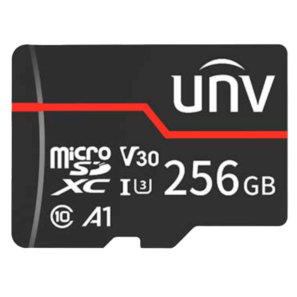 (UV-TF-256G-MT) Tarjeta de memoria Uniview - microSD | Capacidad 256 GB - Clase 10  | Velocidad escritura 70 MB/s - Hasta 3.000 ciclos de escritura - Formato exFAT - Amplio rango de temp.: -25 ºC a 85 ºC