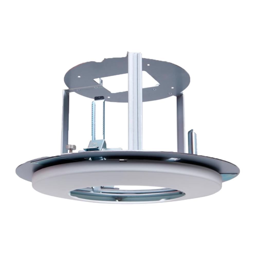(UV-TR-FM200-IN) Support encastrable - Pour caméras dôme - Montage au plafond - Passage de câble - Couleur blanche