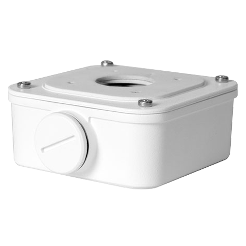 (UV-TR-JB05-A-IN) Boite de connexions - Pour caméras bullet - Convient pour une utilisation en extérieur - Installation dans un plafond ou un mur - Couleur Blanc - Passage de câble