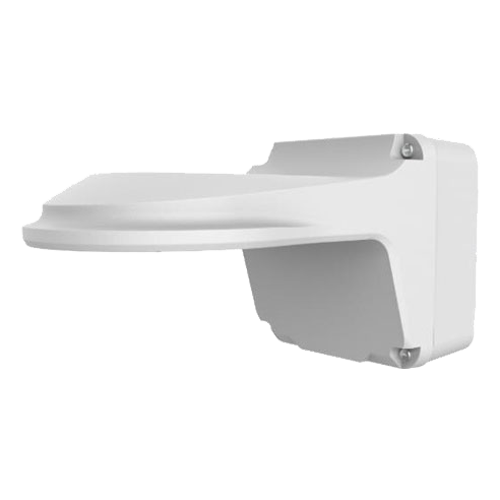 (UV-TR-JB07/WM03-G-IN) Support mural - Pour caméras dôme - Boite de connexions - Adapté pour une utilisation extérieure - Couleur blanche - Passage de câble