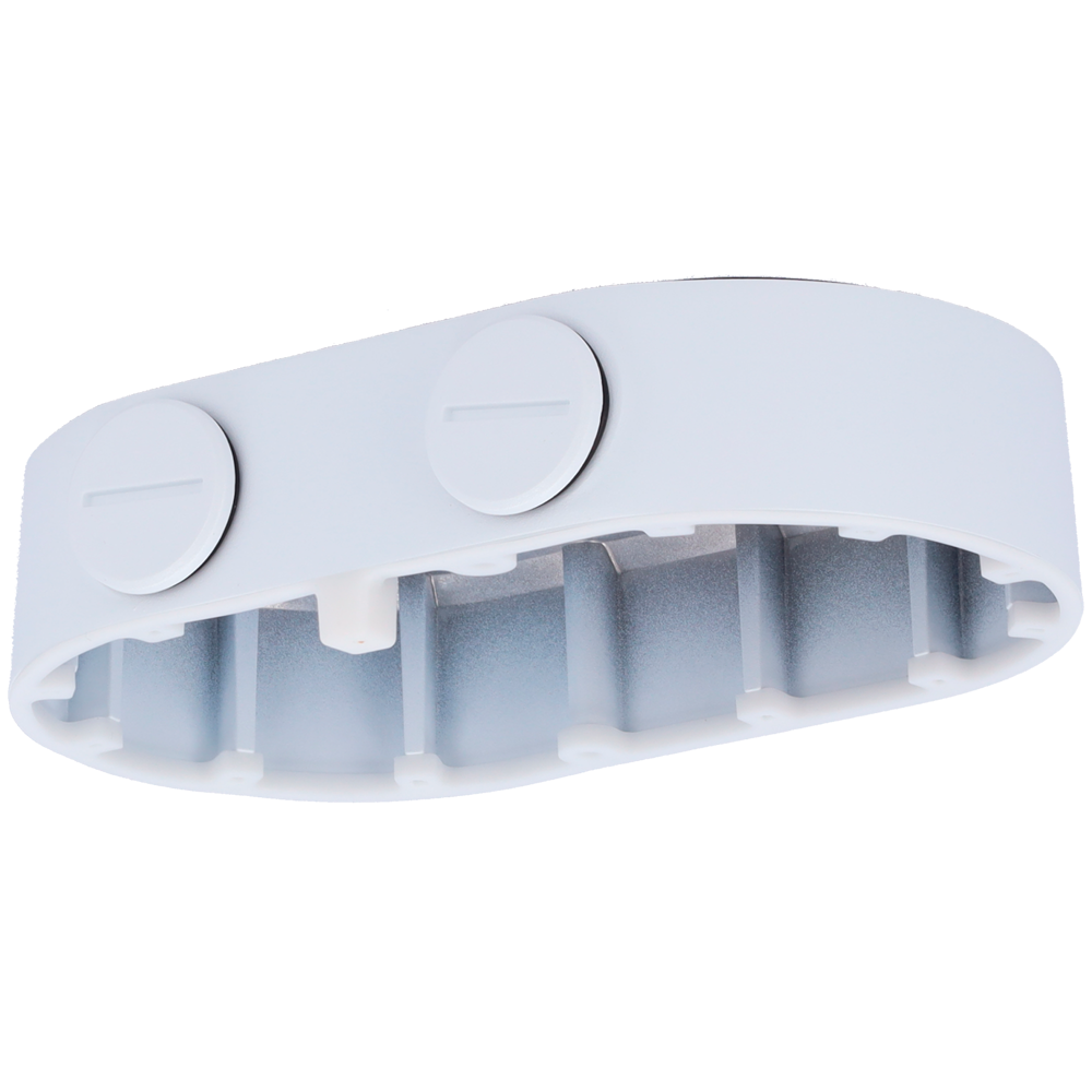 (UV-TR-JB08) Boite de connexions - Pour les caméras dômes à double canal - Convient pour une utilisation en extérieur - Installation dans un plafond ou un mur - Passage de câble - Couleur blanche