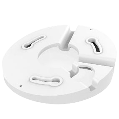 (UV-TR-UM06-E-IN) Support de plafond incliné - Pour caméras dôme - Apte à un usage intérieur - Couleur blanche - Plastique - 24 mm (H) x 109.6 mm (Ø)