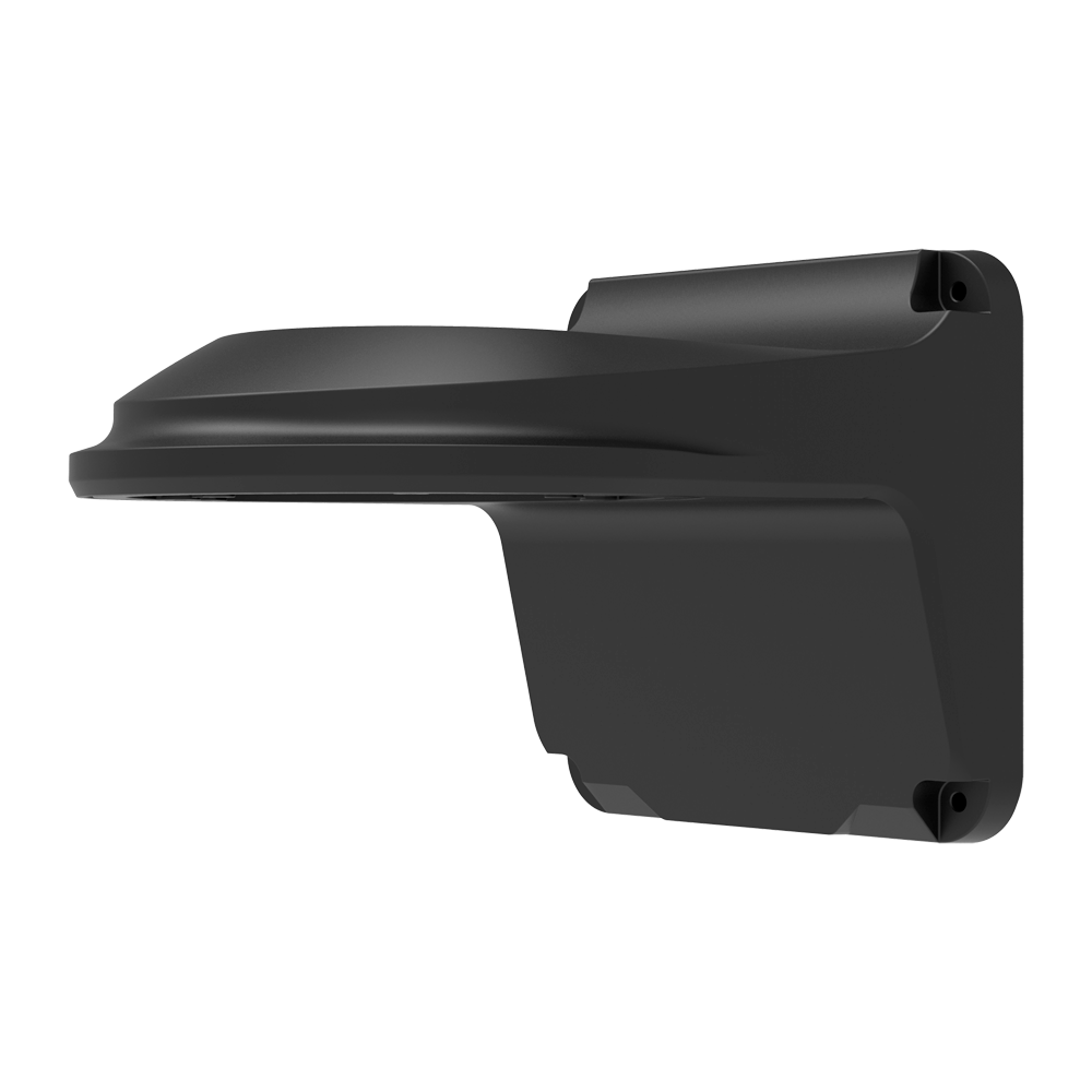 [UV-TR-WM03-D-IN-BLACK] (UV-TR-WM03-D-IN-BLACK) Support mural - Pour caméras dôme - Adapté pour une utilisation extérieure - Couleur noir - Passage de câble - 126 (H) x 126 (L) x 183 (Pr) mm