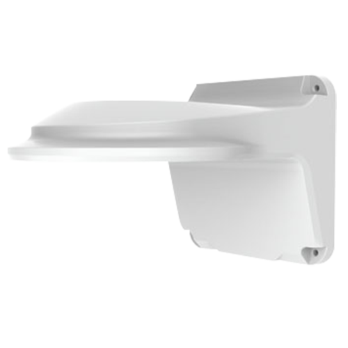(UV-TR-WM04-IN) Support mural - Pour caméras dôme - Adapté pour une utilisation extérieure - Couleur blanche - Passage de câble - 125 mm (H) x 125 (L) x 208 (Pr)