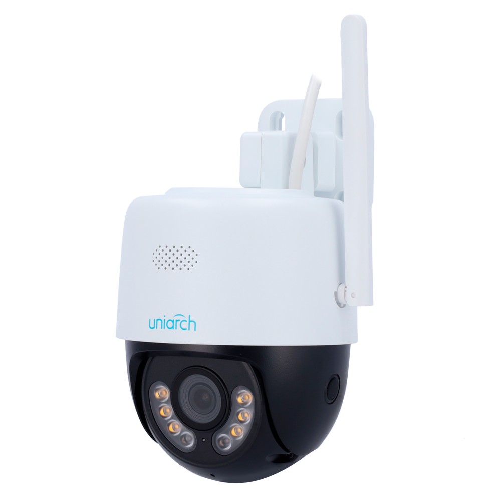 (UV-UHO-P1A-M5F4D) Caméra IP PT Uniarch 5 Mégapixel Wi-Fi - 1/2.7" Progressive Scan CMOS - Objectif 4 mm - Autotracking - Portée IR 30 m lumière blanche 10 m - Wifi IEEE802.11b/g/n