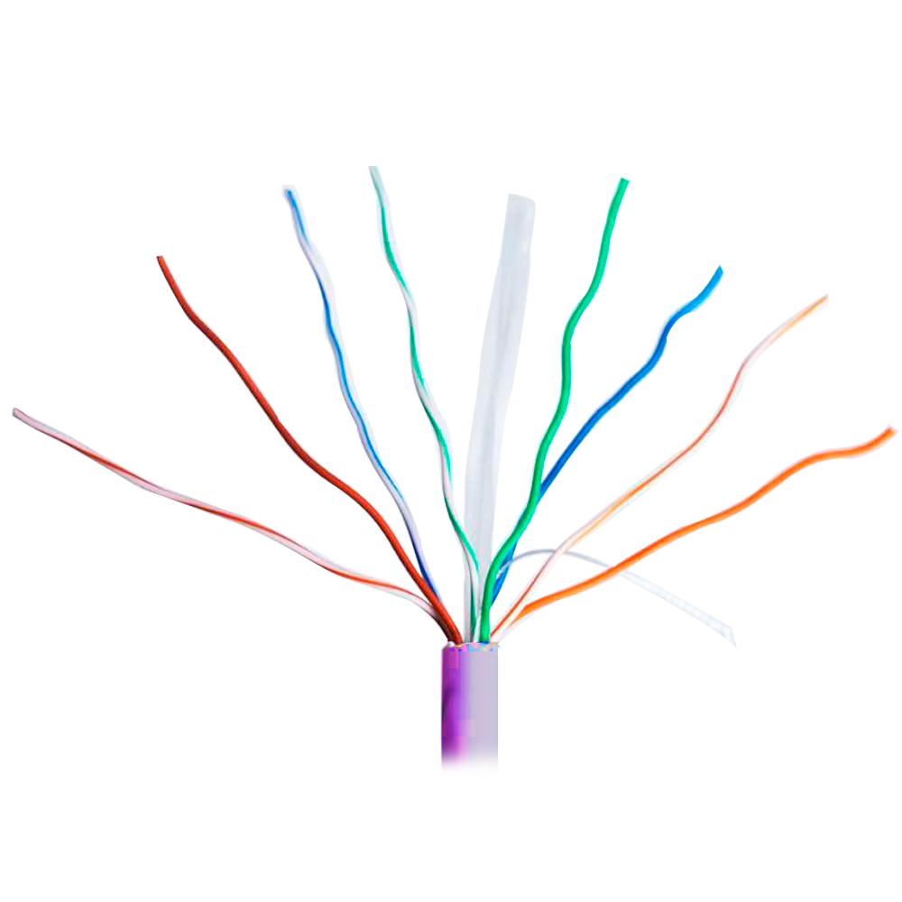 (UV-UTP6-300-BC24AWG-B2CA-R-V) Catégorie 6 de câble UTP Uniview - Conducteur OFC,100% cuivre - Diamètre 24 AWG-0,53mm - Certificat CPR: Cca-s1a,d0,a1 - Habillage extérieur LSZH / Couleur violette - Fournis sur des bobines en bois de 305m