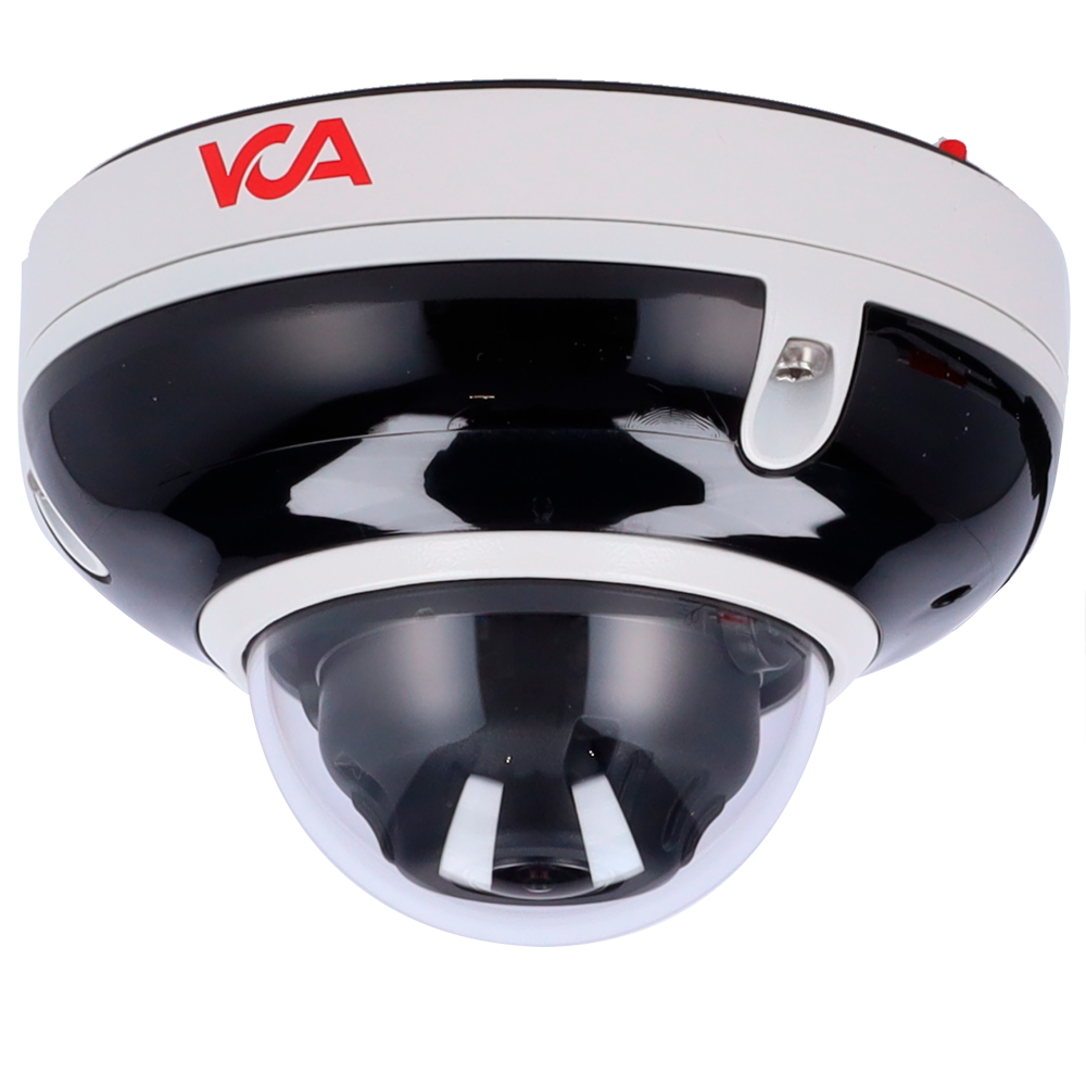 (VCA-IPAi345S-FR) VCA Technology - modelo VCA-IPAi345S-FR, gama IPAi-S  - Cámara IP domo compacto 5MP IR AI - Resolución 5Mpx lente 2.8mm. IR 30m. - Analítica de video VCA (deep learning opcional) - Compatible ONVIF perfil S/T/M, NDAA, IK10, IP67