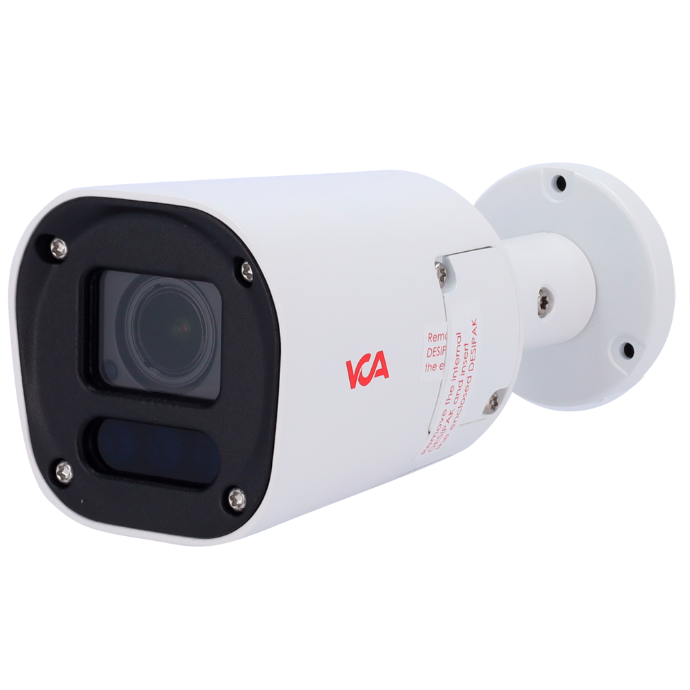 (VCA-IPAi685S-MR) VCA Technology - modelo VCA-IPAi685S-MR, gama IPAi-S  - Cámara IP bullet 5MP IR AI - Resolución 5Mpx lente 2.7~13.5mm. IR 40m. - Analítica de video VCA (deep learning opcional) - Compatible ONVIF perfil S/T/M, NDAA, IK10, IP67