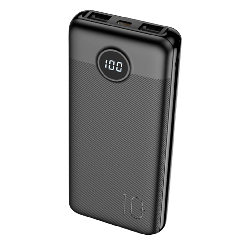 (VG-W1105PD) Mini batterie externe VEGER avec écran LCD - Capacité 10000mAh - Entrées USB-C, Micro USB - Sorties USB-C, 2x USB-A  - Charge 3 dispositifs à la fois - Charge rapide PD20W