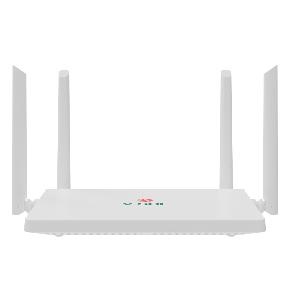 (VSOL-HG5013-4G) Routeur Wi-Fi V-SOL 6 AX3000 - 4 ports RJ45 10/100/1000 Mbps - 802.11ax 2x2 et double bande 2,4 et 5 GHz - Petit bureau / Bureau à domicile / Jeux