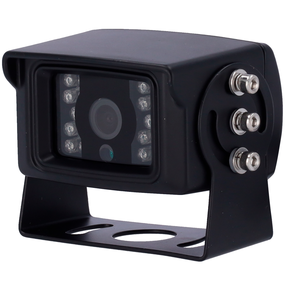 (VW-372-1080P) Caméra embarquée avec support rabattable - Ajustement vertical - Compatible avec streamax - AHD 1080P Objectif IR 2.8mm - IP66 avec le connecteur M12