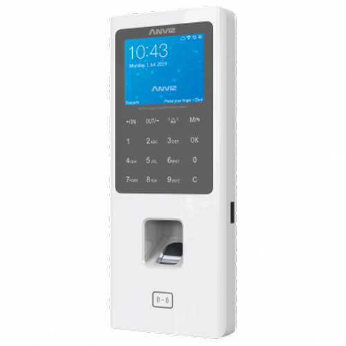 (W2-PRO) Contrôle d´accès et de présence - Empreinte digitale, carte EM et PIN - 3.000 utilisateurs | 100.000 registres - TCP/IP, WiFi, USB, RS485 et Wiegand - 2.8" TFT | Contrôleur intégré - CrossChex