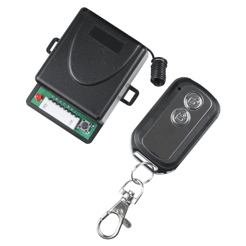 (WBK-400-2-12) Relais sans fil avec télécommande - Pour porte de parking - Fonctionnement NO/NF/COM - Fréquence 433.92 MHz - Jusqu'à 50 mètres de transmission - Installation simple