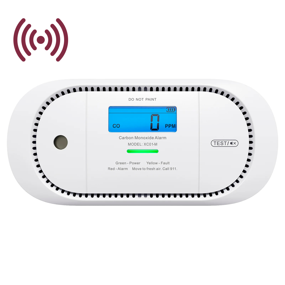 (XC01-M) Détecteur de CO autonome X-Sense - Connexion au HUB SBS50 pour la communication via APP - Permet de connecter 50 détecteurs sur le même réseau - Durée de vie de la batterie 5 ans (remplaçable) - Voyant lumineux et alarme sonore 85 dB à 3m - Certifié EN 50291