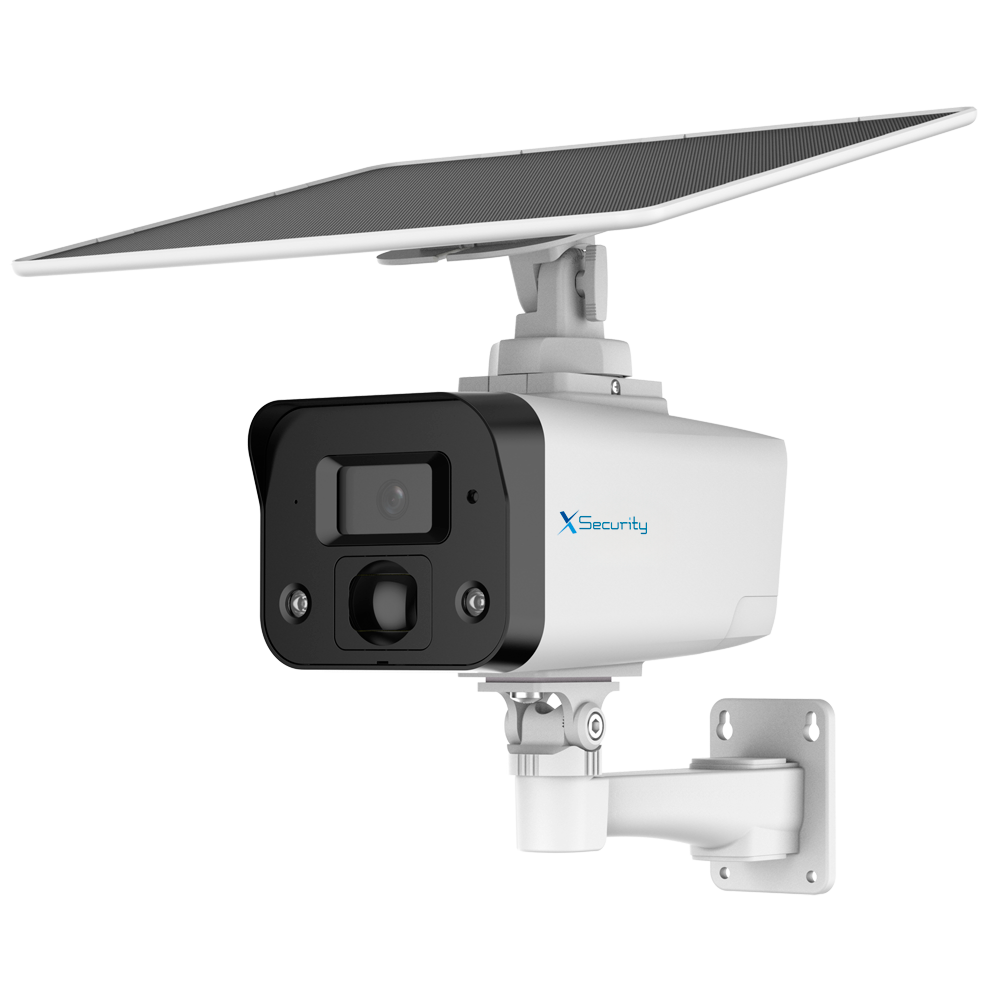 (XS-IPB040A-4Y-DL-SOLARPIR-4G) Cámara Bullet 4G AOV (Video 24/7) - 1/3" Progressive Scan CMOS - 4MP | Lente 3.6 mm | DWDR | P2P - Incluye panel fotovoltaico para uso autónomo - Incluye batería de litio recargable - Impermeable IP67
