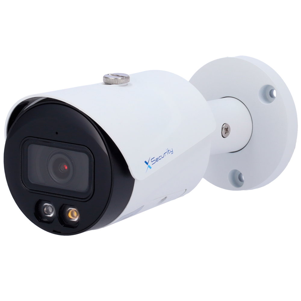(XS-IPB225A-2P-DL-WIZ) Caméra IP Bullet X-Security - 2 Mégapixel (1920x1080) - Objectif fix 2.8mm - WDR 120dB | Dual Light(IR 30m et lumière blanche 30m) - WizSense, avec classification des personnes et des véhicules - MicroSD 256GB / IP67