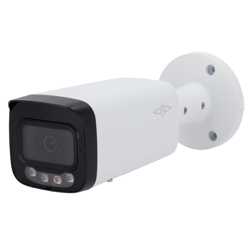 (XS-IPB619CA-4PS-FC-AI) Caméra IP Bullet 4 Mégapixel Gamme Pro - 1/2.9” Progressive Scan CMOS - Compression H.265+/H.265/H.264+/H.264 - Objectif 3.6 mm / Portée des LED 60 m - WDR | Microphone intégré - Fonctions Intelligentes