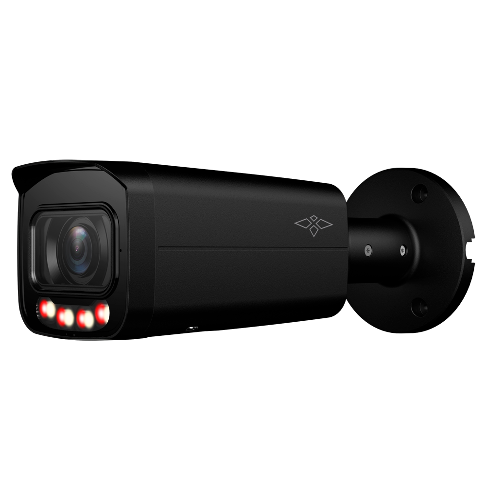 (XS-IPB829ZA-4P-DL-WIZ-BLACK) Caméra IP Bullet X-Security - 4 Mégapixel (2688x1520) - Objectif motorisé 2.7~13.5mm - WDR 120dB | Dual Light(IR 60m et lumière blanche 60m) - WizSense, avec classification des personnes et des véhicules - MicroSD 256GB / IP67