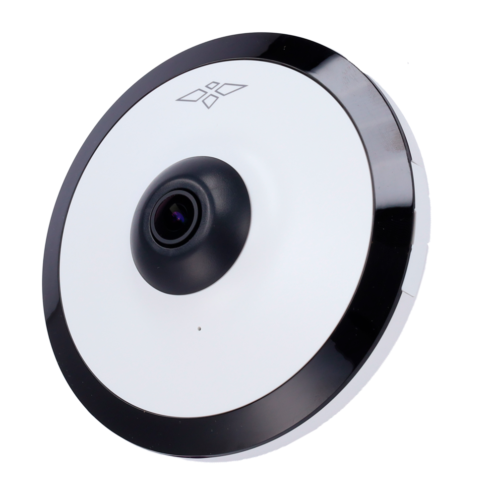 (XS-IPD360A-5U-AI) Caméra Fisheye 5 Série Mpx Ultra - 1/2.7” Progressive Scan CMOS - Objectif 1.4 mm / Portée des LED 10 m - Compression H.265; H.264; H.264H; H.264B - WDR 120 dB | Microphone intégré - Fonctions Intelligentes