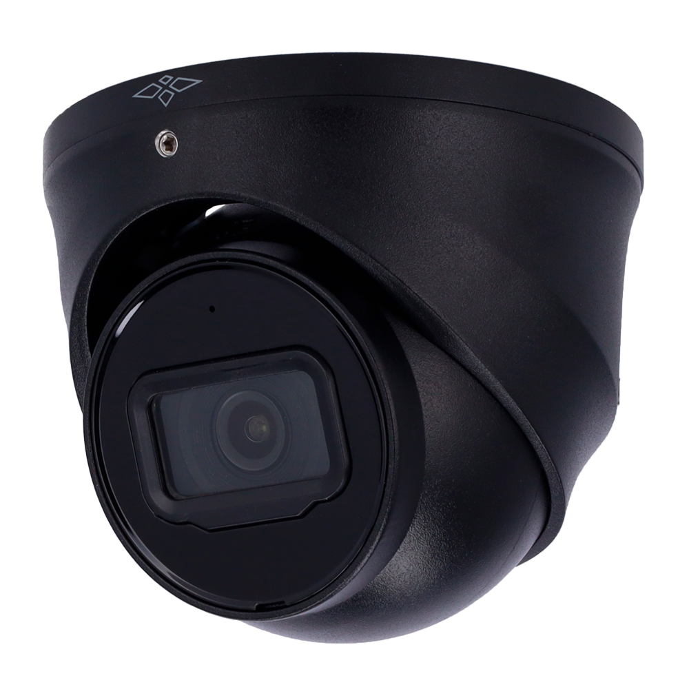 (XS-IPD744A-4U-AI-BLACK) Caméra Turret IP X-Security couleur noir - 4 Megapixel (2688x1520) - Objectif 2.8 mm / Portée des LED 30 m - WDR 120 dB | Microphone intégré - PoE | H.265+ - Fonctions intelligentes