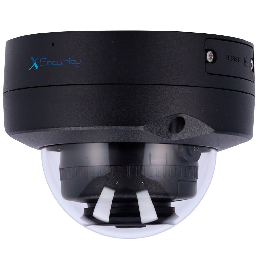 (XS-IPD820A-4U-WIDE-BLACK) Caméra IP 4 Megapixel - 1/2.1" 4MP Grand Angle  - Compression H.265+ / H.265 - Objectif 2.8 mm / WDR - EPTZ: Surveillance intelligente des alarmes - SMD Plus et Protection du Périmètre
