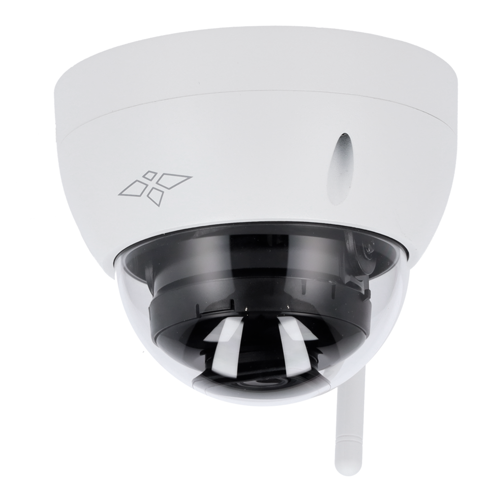 (XS-IPD843-2EW) Caméra X-Security IP - 1/2.8” CMOS 2 Mégapixel - Wifi IEEE 802.11b/g/n - Objectif 2.8 mm - LEDs IR Portée 30 m - WEB, DSS/PSS, Smartphone et NVR
