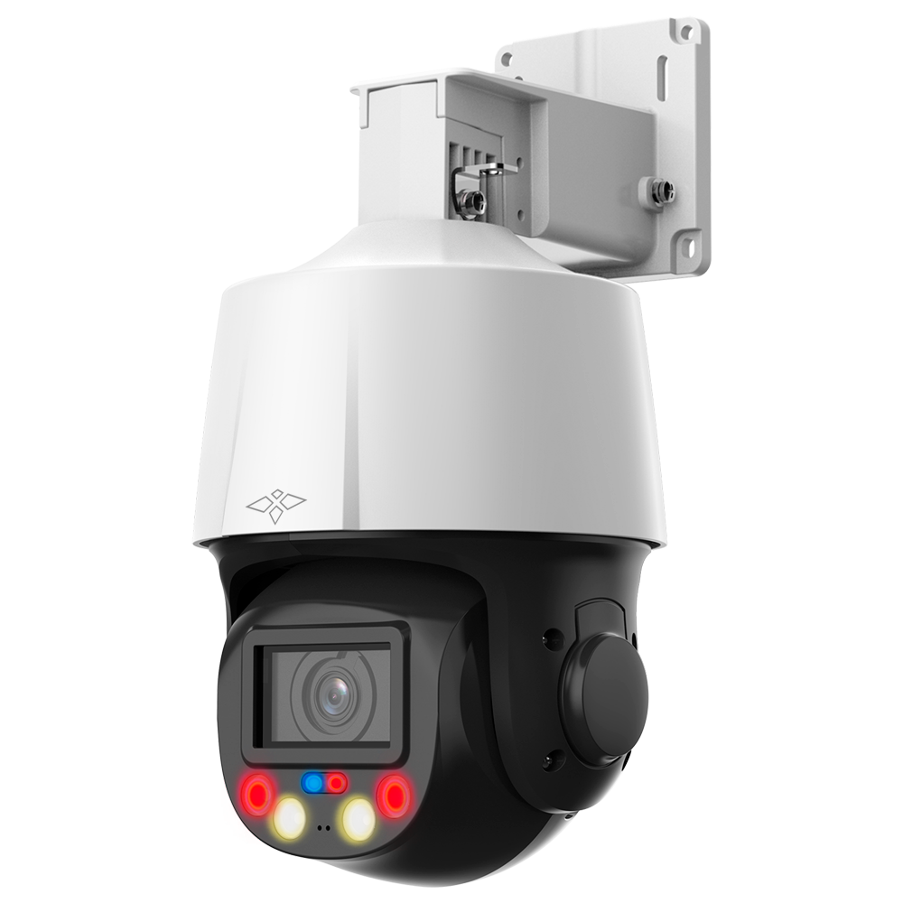 (XS-IPSD3005ITA-4U-TIOC) Caméra IP PTZ X-Security 4 Mpx Gamme Pro - Objectif varifocal 2.7~13.5 mm (zoom optique 5x)) -  Lumière double 50 m | Lumière blanche 30 m - IVS (protection du périmètre) | SDM 3.0 - Détection des visages | Suivi automatique - IP66 | Audio | Alarmes | PoE+ | MicroSD