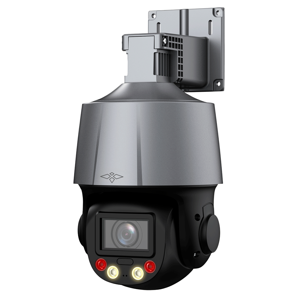 (XS-IPSD3005ITA-4UW-WIZ-DL) Caméra IP PTZ X-Security 4 Mpx Gamme Pro - Objectif varifocal 2.7~13.5 mm (zoom optique 5x)) - Lumière double 50 m | Lumière blanche 30 m - IVS (protection du périmètre) | SDM 3.0 - Microphone et haut-parleur | Sirène et lumière dissuasives - IP66 | PoE | MicroSD