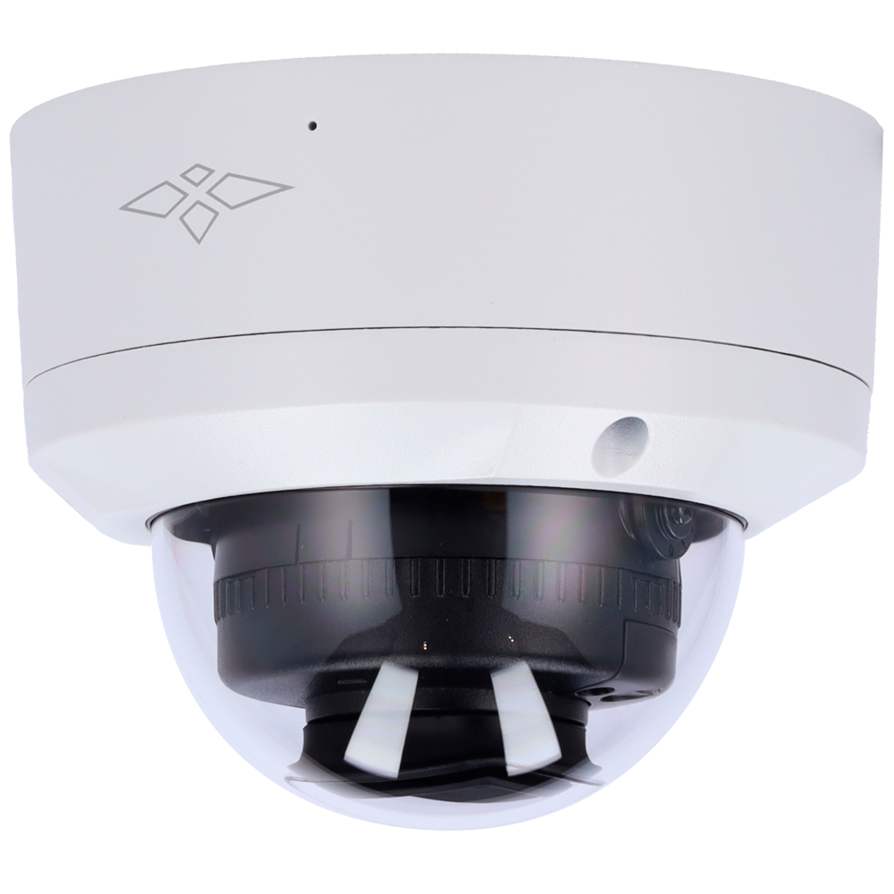(XS-T887CA-3KE-DL) Caméra Dôme X-Security Gamme EASY - Sortie 4 en 1 - Résolution 5 Mpx (2880x1620) [%VAR%] - Objectif 2.8 mm - Portée Dual Light 40 m | Microphone intégré - IP67 | IK10 | Audio sur Coaxial (CVI)