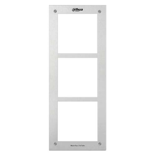 (XS-VF003E) Panneau frontal - Specifique pour Portier videos - Compatible avec les modules XS-V2000E-M(X) - triple module - 369mm (H) x 145mm (La) x 11mm (Pr) - Fabriqué en acier inoxidable
